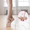Midkutu Ballet Shoes for Girls, Soft Leather Ballet Slippers No-Tie Dance Shoes for Toddler Girls/Little/Big Kids PUFSYIDI-29-12.5 Peach Pink view 2