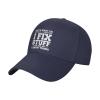 That's What I Do I Fix Stuff and I Know Things Hat I Fix Things and I Know Stuff Hat Cool Stuff Hat for Men Funny Navy Blue view 2