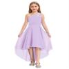 Linjinx Kids Girls Chiffon One Shoulder Shiny Beaded Party Dress Bridesmaid Wedding Pageant Ball Gown Lavender 12 Years view 1