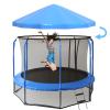 Trampoline Cover Sun Shade Cover, Outdoor Trampoline Canopy Tent Shade Cover with Frame Backyard Fitness Trampoline Tent Sunshade for 6ft, 8ft, 10ft, 12ft, 14ft, 16ft Trampolines Top Cover Accessories view 1