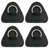 yyangz 4PCS Stainless Steel D-Ring Circular Patch with Triangular Base for Inflatable Boat Kayak Dinghy SUP, PVC Patch Stand-Up Paddleboard Canoe Rafting Accessories view 1