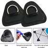 yyangz 4PCS Stainless Steel D-Ring Circular Patch with Triangular Base for Inflatable Boat Kayak Dinghy SUP, PVC Patch Stand-Up Paddleboard Canoe Rafting Accessories view 3