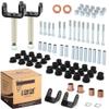 10L0L Golf Cart Repair Bushing Kits - Golf Cart Front Rear End Repair Bushing Kits for Club Car DS 1993 Up - Front Suspension Upper/Lower Rear Kit with Leaf Spring Bushings Sleeve Kit view 1