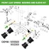 10L0L Golf Cart Repair Bushing Kits - Golf Cart Front Rear End Repair Bushing Kits for Club Car DS 1993 Up - Front Suspension Upper/Lower Rear Kit with Leaf Spring Bushings Sleeve Kit view 3