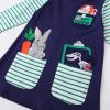Tween Dresses with Sleeves Baby Girls Kids Crew Neck Long Sleeves Cartoon Prints Sundress Casual (Dark Blue, 3-4 Years) view 3
