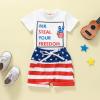 Toddler Boy 4th of July Outfit American Flag T-Shirt Top & Shorts Set Memorial Day Independence Day Clothes for Kids (MR Steal Your Freedom, 2-3 Years) view 3
