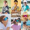 MAXJULI Youth Kids Polarized Sunglasses for Boys and Girls,Windproof Outdoor Baseball Sports Cycling UV400 Protection Sun Glasses 7705(Blue/Green) view 3