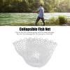 Rubber Fishing Net, Outdoor Fly Fishing Landing Net 47cm Depth Collapsible Clear Rubber Replacement Bag view 3