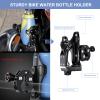 JINKEY Upgraded Motorcycle Cup HolderBike Water Bottle Holder with Adjustable Mounting Bracket 360Rotation Anti-Theft Expandable Bike Cup Holder for Bike ATV Scooter Stroller Wheelchair Golf Cart view 3