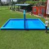 33ft Inflatable Volleyball Court with Air Pump - Commercial Grade Outdoor Volleyball Net for Pool/Beach Volleyball, 33x16.5x7ft view 4