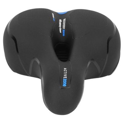 1PCS bikes Seat Cushion , 9 . 45x7 . 87in Mountain bikes Seat , High Density and Good Elastic bikes Saddle , Large Ass bikes Seat Cushion , bikes Saddle for Exercise and Road Bicycle(black blue)