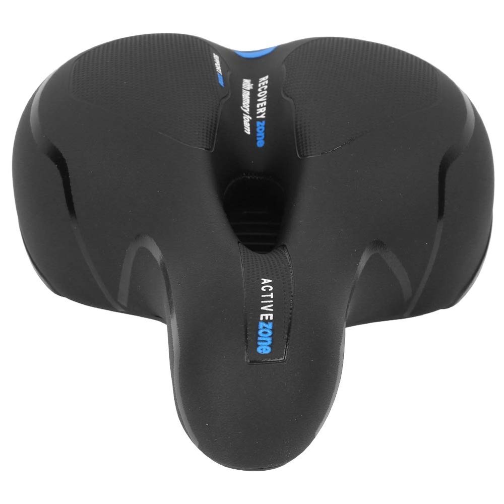 1PCS bikes Seat Cushion , 9 . 45x7 . 87in Mountain bikes Seat , High Density and Good Elastic bikes Saddle , Large Ass bikes Seat Cushion , bikes Saddle for Exercise and Road Bicycle(black blue)