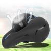 1PCS bikes Seat Cushion , 9 . 45x7 . 87in Mountain bikes Seat , High Density and Good Elastic bikes Saddle , Large Ass bikes Seat Cushion , bikes Saddle for Exercise and Road Bicycle(black blue) view 3