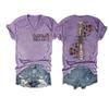 Mental Health Shirts Grow Through It Spine Sweatshirt Grow Through It Shirt Vintage Casual Tops Women Gift Tee Tops V-Neck Loose Shirt Plus Size 4XL Purple view 1