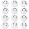 BBTO 12 Pieces Stainless Steel D-Ring Patch for PVC Inflatable Boat Circular D-Ring Pad Patch for Raft Kayak Sup Dinghy Deck Surfboard PVC Paddle Board Accessories No Glue Included