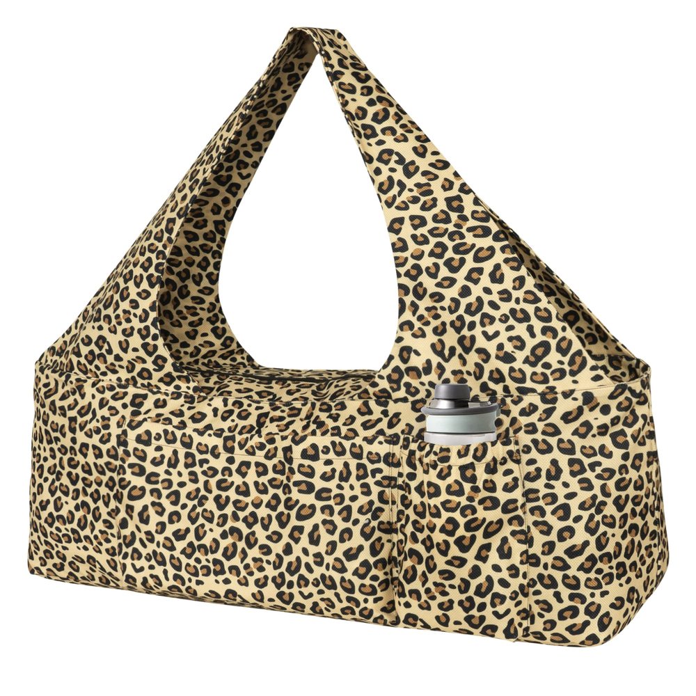 BagYG Yoga Mat Bag-Large with Strap,Zipper and Pockets Bags Carriers Fits All Your Stuff Leopard Print for Women Most Size Mats,30''x9''x11''(BagYG-31086753)