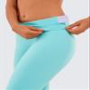 CRZ YOGA Naked Feeling Workout Leggings 25'' - High Waist Yoga Training Tight Womens Pants Turquoise Large view 3