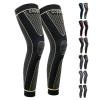 Full Leg Sleeves Long Compression Leg Sleeve Knee Sleeves Protect Leg, for Man Women Basketball, Arthritis Cycling Sport Football, Reduce Varicose Veins and Swelling of Legs view 1