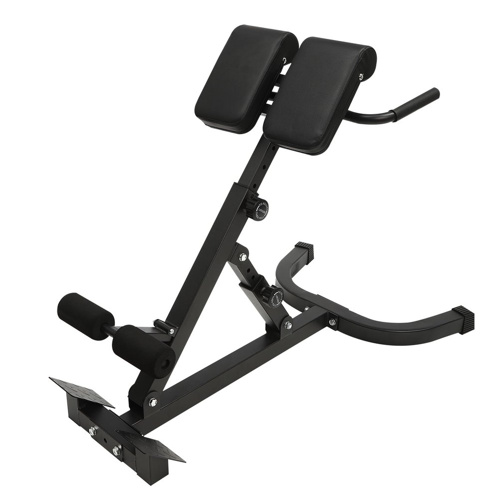 Multi-functional Bench Adjustable Design, Hyper Back Extension Roman Chair with Foldable Storage Design, Ab Sit up Bench for Slimming, Fat-Burning, Strength Training