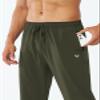 NORTHYARD Men's Athletic Pants Running Workout Joggers Lightweight Gym Jogging Track Casual Sweatpants with Zipper Pockets ArmyGreen M view 2