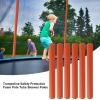 Naysku 1/3 Color Trampoline Enclosure Foam, Trampoline Foam Sleeves, Protective Poles Tube Set for Safety Protection, Padding for Childrens Trampoline Accessories view 3