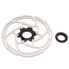 Bike Disc Brake Rotors, Bicycle Steel Centerlock Disc Brake Rotor with Center Lock Cover 26.8mm/1.06in Inside Diameter 44mm/1.73in Outer Diameter for Most Road Mountain Bike(180mm) view 1