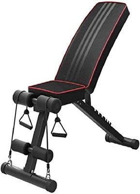 FSunKoFu Weight Bench Exercise Workout Dumbbell Bench Adjustable Weight Bench Sit-Up Board Folding Flat Incline/Decline Bench Perfect for Full Body Workout and Home Gym