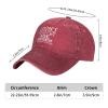 I Dont Know How to Act My Age Hat Baseball Cap for Men Women Adjustable Denim Cotton Trucker Hats Red view 4