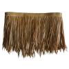 1.65X3.3ft Thatch Roofing Tiles Rolls Duck Blind Boat Blinds Raffia Grass Hut, Palm Thatch Rolls Duck Boat Blinds Straw Roof, Grass Runner Material Decorations Waterproof for Umbrella Covers Mini Bar view 1