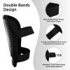 Shin Guards Soccer Youth Kids - Shin Guard for Boys Girls Teenagers Toddler 2-18 Years Old - Football Shin Pads Protection Equipment with Adjustable Straps - Black, L view 3