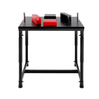 Arm Wrestling Battle Table Adjustable Professional Training Arm Wrestling Table w/Pads for Family Office Entertainment Equipment for Gym Club,Black