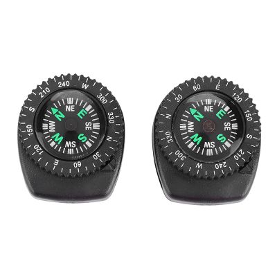 2pcs Wrist Box and Needle, Portable Wrist Box and Needle, Watch Strap Box and Needle, GPS Watch Band Slip Slide Navigation Wrist Box and Needle for Hiking Camping Outdoor Activities