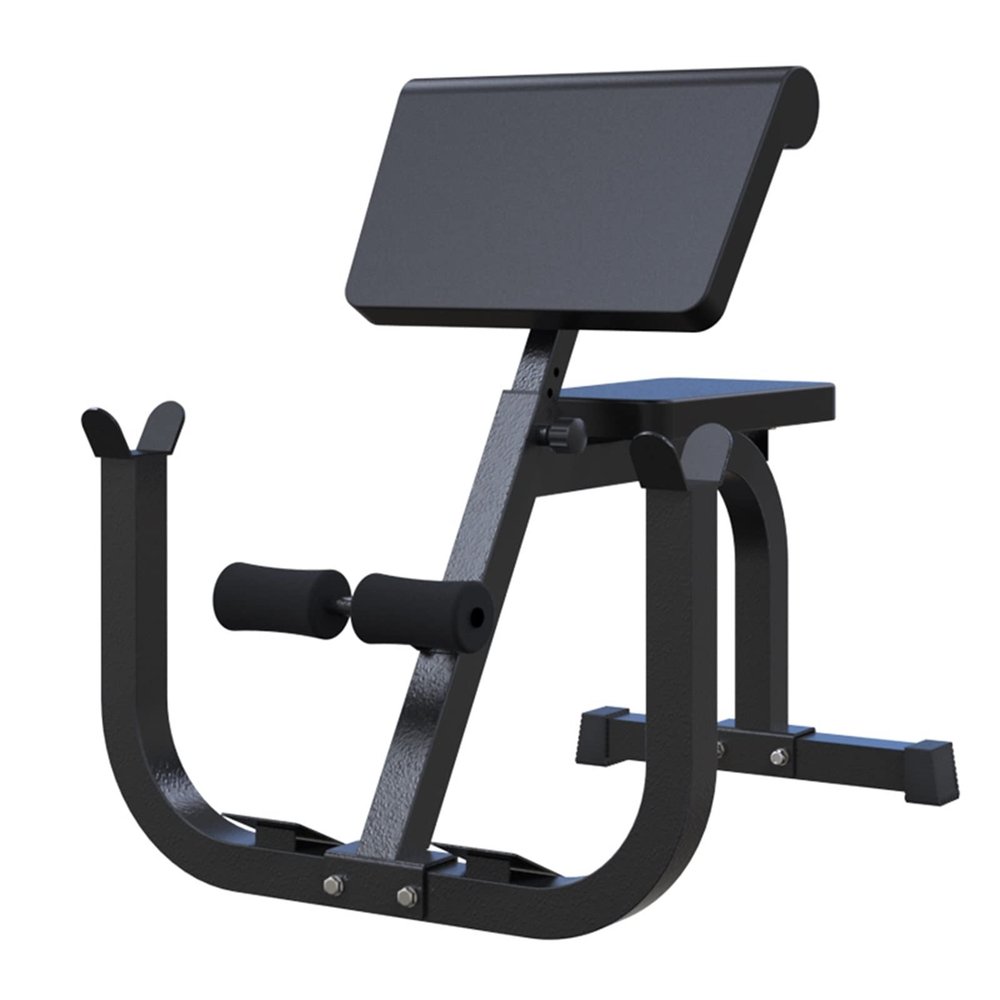 WAHHWF Preacher Curl Bench, Roman Chair Hyperextension Bench for Home Gym Fitness, Heavy Duty Weight Bench Back Extension Exercise Equipment, Loads 330lbs