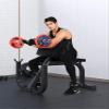 WAHHWF Preacher Curl Bench, Roman Chair Hyperextension Bench for Home Gym Fitness, Heavy Duty Weight Bench Back Extension Exercise Equipment, Loads 330lbs view 2