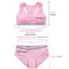 EUBUY Girls Seamless Sport Bras & Panties for Teens, Training Beginner Bras and Underwear Set for Girls Ages 8-18 Years 3 Pack view 3