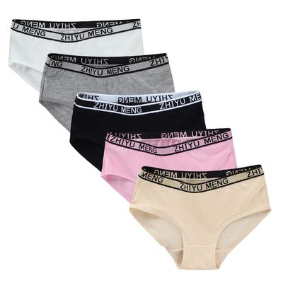 EUBUY 5PCS Girls Underwear Set, Soft Cotton Briefs Comfortable Panties for Teens Girls Little Big Girls