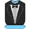BWWKTOP Wedding Bibs For Groom Bridal Shower Gift Tuxedo Suit Groom Bow Tie Pattern Men's Adult Bibs (Bow Tie bib) view 1