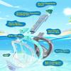 QingSong Kids Snorkel Mask Full Face, Snorkeling Set with Camera Mount, 180 Degree Panoramic View Snorkeling Gear Anti-Fog Anti-Leak view 3