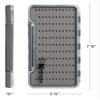 Kingfisher Fishing Large Slim Waterproof Foam Fly Box - 2 Pack view 2