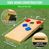GoSports 4 ft x 2 ft Commercial Grade Cornhole Boards Set - Includes 8 Regulation Tournament Style Bean Bags - Natural view 2