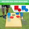 GoSports 4 ft x 2 ft Commercial Grade Cornhole Boards Set - Includes 8 Regulation Tournament Style Bean Bags - Natural view 3