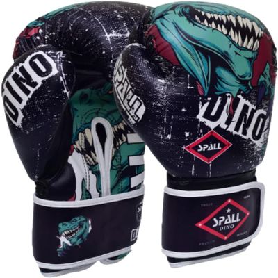 Spall Pro US Boxing Gloves for Kids, Men & Women - Pro Training Sparring Punching Gloves - Muay Thai MMA, Kickboxing Heavy Bag Workout Leather Boxing Gloves (Black, 6OZ)