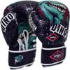 Spall Pro US Boxing Gloves for Kids, Men & Women - Pro Training Sparring Punching Gloves - Muay Thai MMA, Kickboxing Heavy Bag Workout Leather Boxing Gloves (Black, 6OZ) view 1