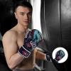 Spall Pro US Boxing Gloves for Kids, Men & Women - Pro Training Sparring Punching Gloves - Muay Thai MMA, Kickboxing Heavy Bag Workout Leather Boxing Gloves (Black, 6OZ) view 3