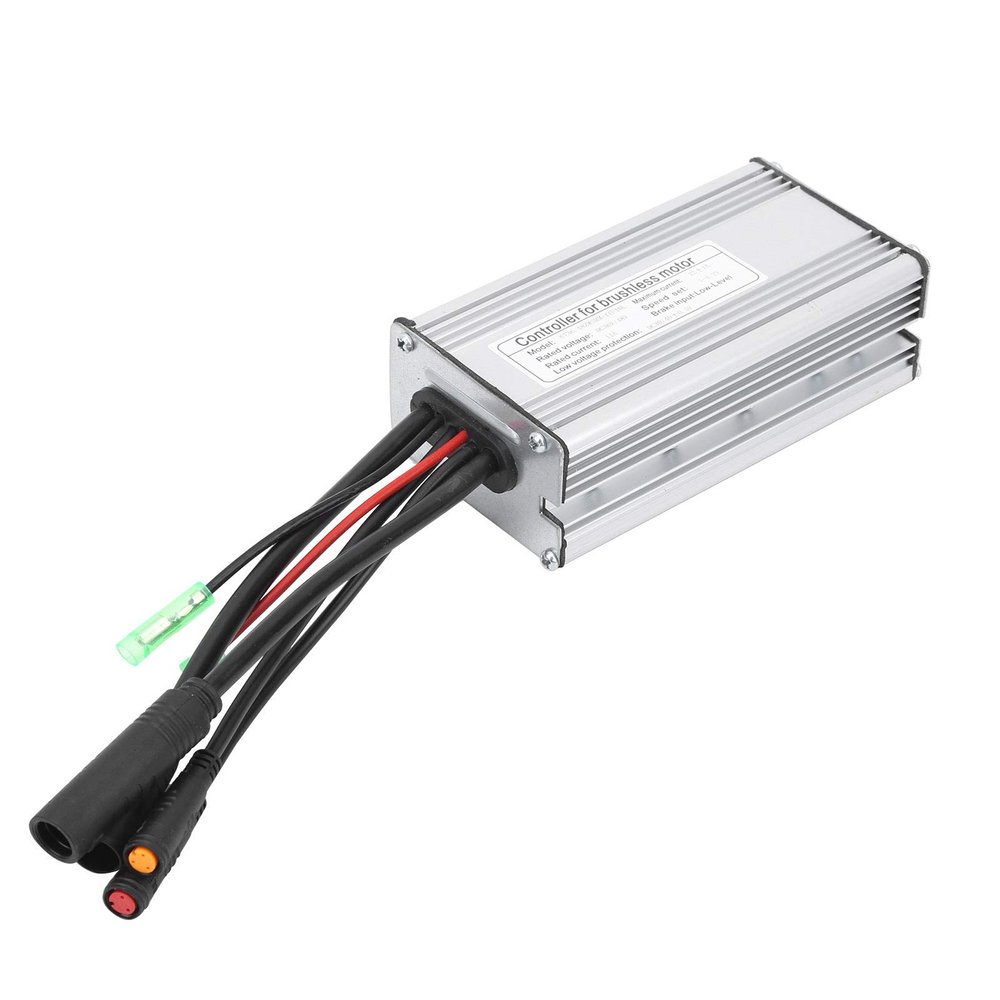 Qiilu Controller Controller 48V Aluminium Alloy 9 Tube 36 48V Kt22A with Light Cable Rectangula Controller Equipment