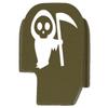 NDZ Performance Rear Slide Cover Plate for Sig P365 P365X P365 XL P365 X Macro P365 Fuse 9mm .380 Laser Engraved Aluminum in Olive Drab Green - Grim Reaper Baby view 1