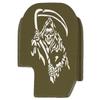 NDZ Performance Rear Slide Cover Plate for Sig P365 P365X P365 XL P365 X Macro P365 Fuse 9mm .380 Laser Engraved Aluminum in Olive Drab Green - Grim Reaper 2 view 1