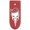 NDZ Performance Magazine Base Plate Finger Extension for Glock 43X 48 9mm Laser Engraved Anodized Aluminum in Red, Made in The USA - Trump Skull view 1