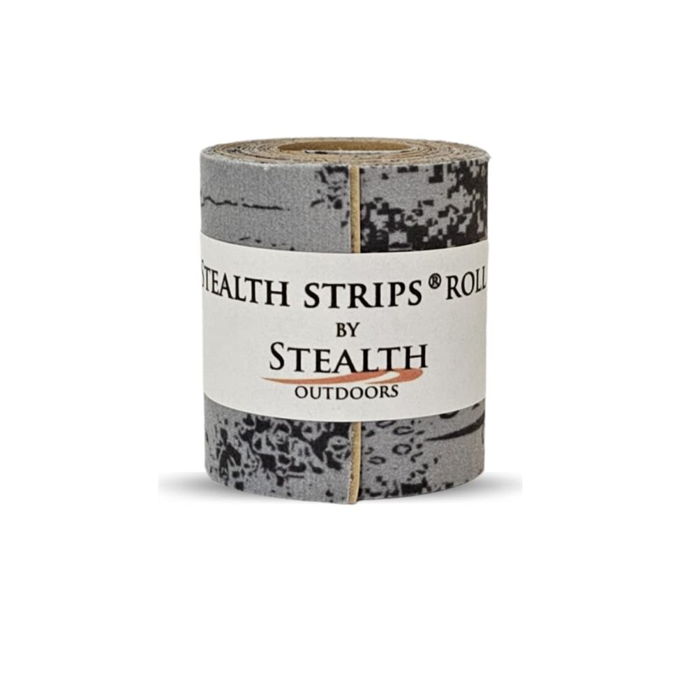 Stealth Strips Gray Camo Silencing Tape | Self Adhesive Silencing Fabric | Great for Quieting All of Your Metal Hunting Gear and Accessories | (2.125 X 60 Roll) (Gray Camo, 2.125" Wide)