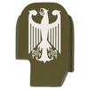NDZ Performance Rear Slide Cover Plate for Sig P365 P365X P365 XL P365 X Macro P365 Fuse 9mm .380 Laser Engraved Aluminum in Olive Drab Green - German Coat of Arms Federal Eagle view 1